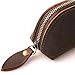 SAIBANG Vintage Leather Pencil Case with Zipper, Handmade Genuine Leather Stationery Art Supplies College Office Pencil Holder Pen Case Pouch Unisex