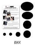 Down Jacket Repair Patch Kit (Self-Adhesive) 14 Colours (Black)