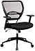 SPACE Air Grid Mid-Back Swivel Chair, Black, 20-1/2 x 19-1/2 x 42h