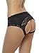 Sofishie Sexy Midnight Open Back Bow-Tie Panty/Panties/Underwear - Black2 - Small