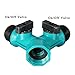 Sprinkler (Newly Upgraded) Pathonor Lawn Sprinklers Yard Sprinklers Water Sprinkler System Weighted Base with 2 Ways Hose Splitters Adjustable Garden Sprinkler for Kids