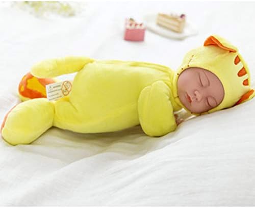 Ocamo Cute False Pretend Plush Stuffed Baby Doll Lovely Simulated Sleeping Doll Kids Toy Birthday Gift