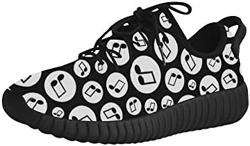 D-Story Seamless Music Note Grus Men's Energy Bounce Breatheable Woven Running Shoes