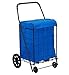 Folding Shopping Cart Liner Insert Cover Bag in Blue Color - Water Resistant With Top Cover (Liner Only, Shopping Cart Not Included) By Usa Cash and Carry