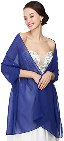 RLDRESS Womens Chiffon Bridal Evening Soft Wrap Scarf Shawl