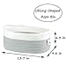 ICEBLUE HD Natural Cotton Rope Pet Toy Storage Basket Table Organizer Baby Nursery Bin