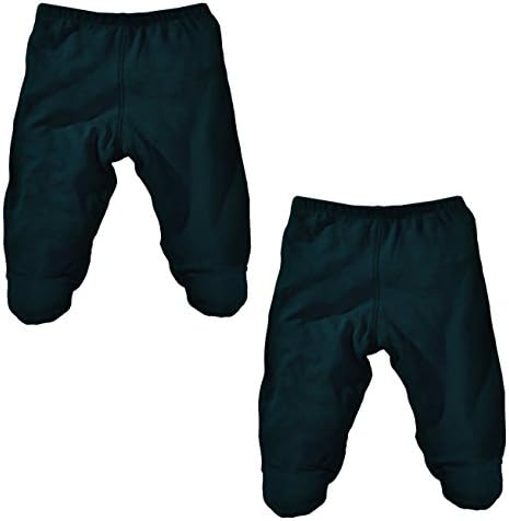 Lukeeno Organic Cotton Baby Footed Pants - Multi Pack Boy, Girl, Unisex