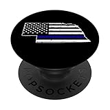 Nebraska Thin Blue Line Police Flag PopSocket