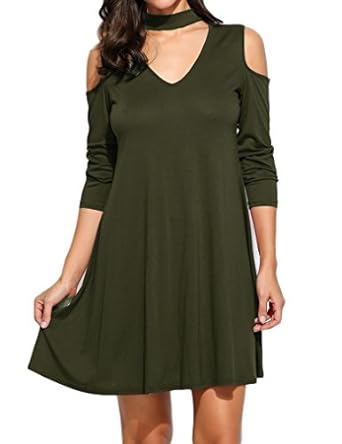 Cold Shoulder Choker Neck Mock Wrap Blouse