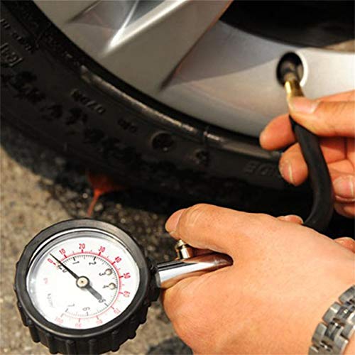 Meter Tire Pressure Gauge 0-100PSI Auto Car Bike Motor Tyre Air Pressure Gauge Meter Vehicle Tester Monitoring System Dial Meter
