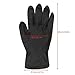 Segbeauty 20 Counts Hair Dye Gloves, Large Black Reusable Rubber Hair Dying Gloves for Hair Styling, Powder Free Rubber Latex Gloves, Professional Salon Hair Coloring Accessories Hair Stylist Supplies
