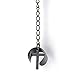 1pcs Steel Black Huggie Hinged Hoop Earrings Ear Cuff Ear Clip with Dangling Crosses for Men Women