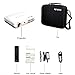 WOWOTO H10 Mini Video Projector Portable, DLP Android 6.0 Projector 4500 Lumen with WiFI Bluetooth Airplay HDMI USB Support 3D 4K 1080P Full HD for Home Theater Business