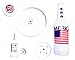 Poleish Sports Bottle Bash LED America Stars and Stripes Accessory Does Not Include Poles (Polish Horseshoes, Beersbee), 10.5 inch Disc (522-NITE)