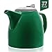 Tealyra - Drago Ceramic Teapot Green - 37oz (4-6 cups) - Large Teapot with Stainless Steel Lid Extra-Fine Infuser for Loose Leaf Tea - Lead-free - 1100ml