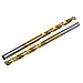uxcell 3.4mm Drilling Dia Titanium Plated 2-Flute Straight Shank Twist Drill Bit 4pcs