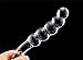 LIBO Hot Crystal Glass Dildo Anal Beads Butt Plug Masturbation Personal Massager G-Spot Stimulation Sex Toy, 5.6 Ounce