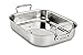 All-Clad Specialty Stainless Steel Roaster with Nonstick Rack 11x14 Inch Oven Broiler Safe 600F Roaster Pan, Pots and Pans, Bakeware, Silver