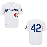 Youth Black Legend Baseball Jersey #42 Vintage Embroidered Retro Hip Hop Jersey Stitched