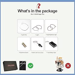 DALDED LED Light Kit for Lego Clone Commander Cody