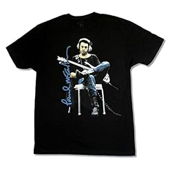 YYJ Paul Mccartney in Studio Sitting Black T-Shirt Beatles Wings - Les Beatles, Paul McCartney, John Lennon, RIngo Starr, George Harrison