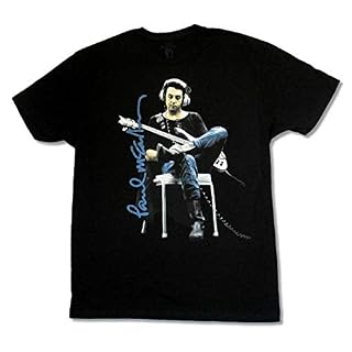 YYJ Paul Mccartney in Studio Sitting Black T-Shirt Beatles Wings - Les Beatles, Paul McCartney, John Lennon, RIngo Starr, George Harrison