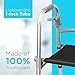 Dr. Franklyn's Walker with Seat - Lightweight Medical Walking Frame with Comfort Grip - for Mobility & Transport Aid – Ideal for Elderly & Handicap (Silver)
