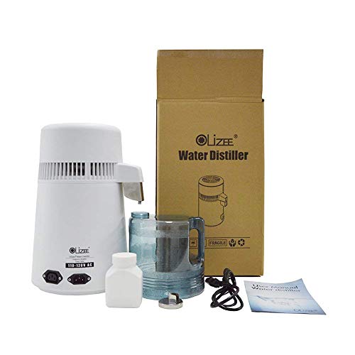 OLizee 4L Stainless Steel Water Distiller Home Pure Water Purifier Filter