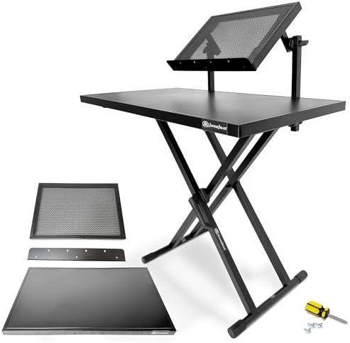 Amazon.com: ProX XS-DJSTN Folding DJ Table Workstation with Wheels