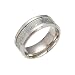 Haluoo Music Luminous Ring Punk Style Glow in The Dark Stainless Steel Wedding Band Ring Musical Note Fluorescence Personality Ring Comfort Fit (7, Silver)thumb 2