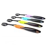 Cand Ultra Soft Adult Toothbrush, Bamboo Charcoal Bristle, Pack of 8