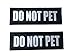 Albcorp Reflective Do Not Pet Patches with Hook Backing for Service Animal Vests/Harnesses Medium (5 X 1.5) Inch