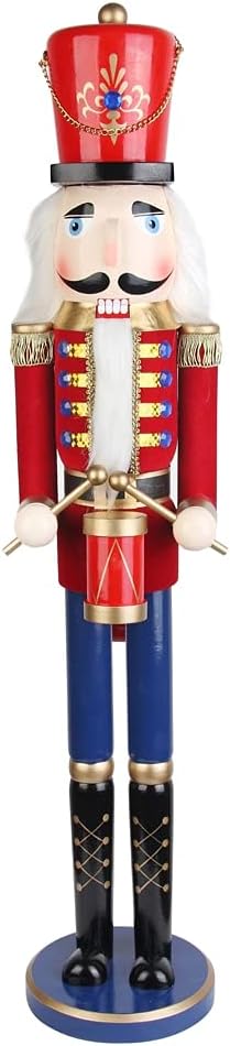Nutcrackers - Jeco 36 Inch Red Nutcracker Drummer Soldier