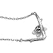 JEWME 925 Sterling Silver Cherry Blossoms Pendant Necklace Sakura Collarbone Chain Jewelry