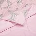 Amazon Basics Kid's Easy Care Microfiber Bed-in-a-Bag 5-Piece Bedding Set, Twin, Pink Cats, Animal Printed
