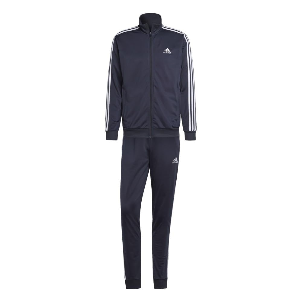 adidas ECS77 Men's Jersey Top and Bottom Set, Basic, 3-Stripes, Tricot, Tracksuit