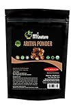 mi nature Organic USDA CERTIFIED Aritha Powder/Soap nut Powder(SAPINDUS MUKOROSSI) FOR SILKY HAIRS/100% Pure, Natural and Organic - (454g/(1 lb)/16 ounces) - Resealable Zip Lock Pouch