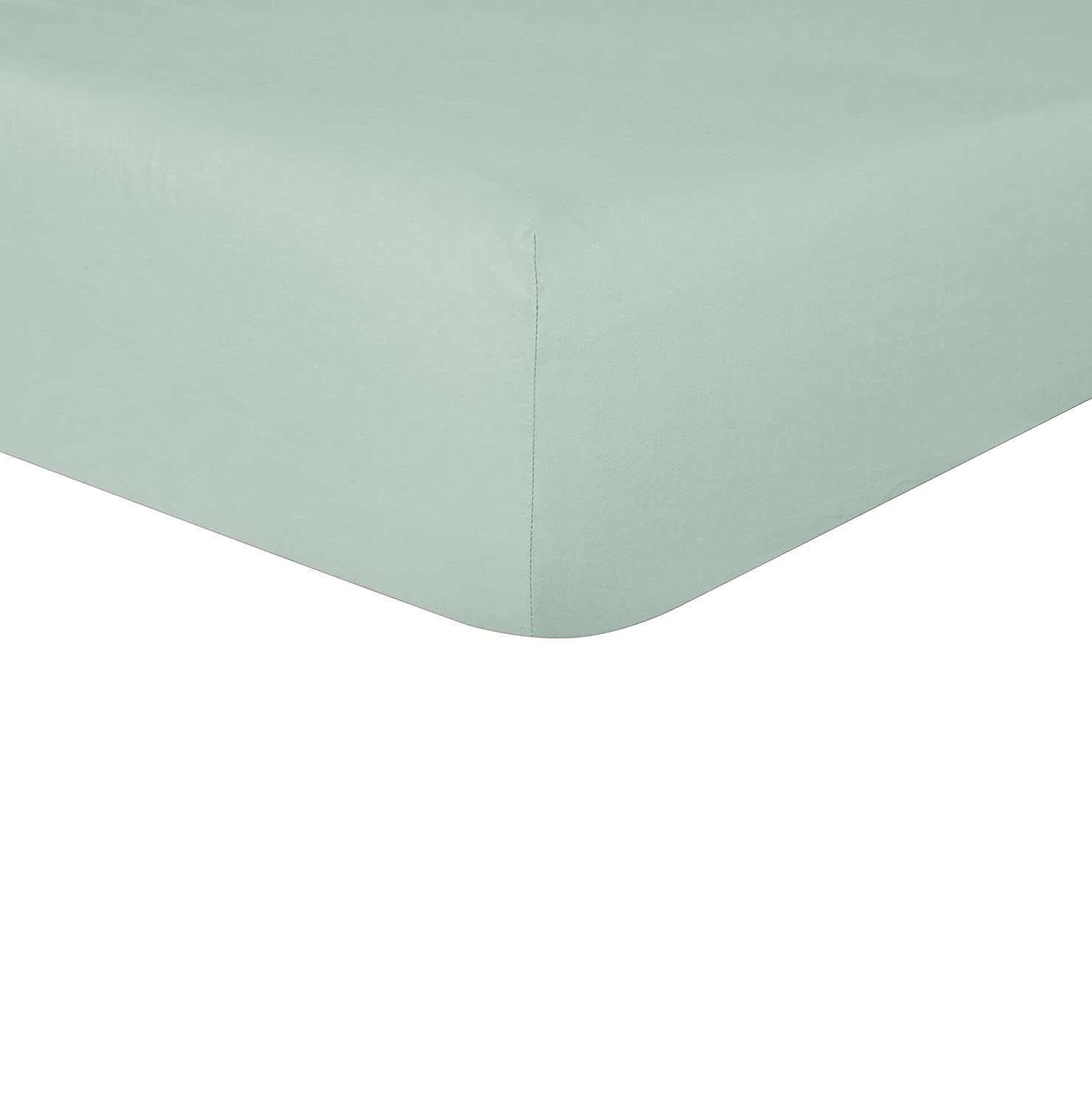 Sleepdown Fitted Sheet Plain Warm Cosy Breathable Super Soft 100% Bamboo Bedsheet Bed Linen 32cm Extra Deep Pockets - Sage Green - King,5056242894773