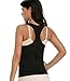 LAZAWG Women Sweat Slimming Vest For Workout Weight Loss Hot Neoprene Sauna Racerback Shirt Body Shaper Tank Top No Zip Black Large