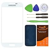 CrazyFire White Replacement Lens Glass Screen For Samsung Galaxy S4 Mini I9190 I257 L520 I435 R890 with Tools Kit and Adhesive Tape