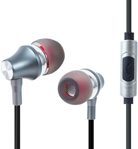 In-Ear Headphones, Noise Isolating Stereo Bass Earphones With Mic, Stereo &amp; Crystal Clear Sound (Gray) by Genai Andsolo