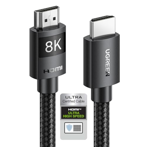 10K 8K 60Hz Câble HDMI 2.1 Certifié 4K 240Hz UHD Haute Vitesse 48Gbps 3D eARC HDR 10+ VRR HDCP 2.3 Dolby Vision Compatible avec Switch PS5 PS4 Xbox One X HDTV MacBook Pro Mac Mini M4 (2M)