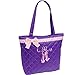 Lil Princess Quilted Dance Ballet Slippers Tote Bag, Lavender