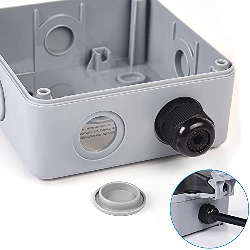 Colorful Außensteckdose Steckdose, IP66 Wasserdicht Wetterfest Schutzkontakt Wandsteckdose Hochleistungs Schalt External… – Bild 3