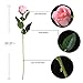 Veryhome Artificial Flowers Silk Roses Fake Bridal Wedding Bouquet for Home Garden Party Floral Decor 10 Pcs (Pink Straight stem)