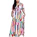 IyMoo Plus Size Boho Dresses - Women Summer Print Beach Dress Country Style Loose Casual Dresses