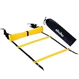 Ohuhu Agility Ladder, Speed Training Exercise Ladders for Soccer Football with Carry Bag | 12 Rung, 12 Rung with Stakes, 21 Rung