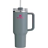 STANLEY Quencher H2.0 FlowState Stainless Steel Vacuum Insulated Tumbler with Lid and Straw for Water, Iced Tea or Coffee (Grey Rock, 30 oz)