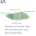 Gua Sha Jade Tools 3Pcs Natural Jade Guasha Board for Facial Skincare Ultra Smooth Edge Gua Sha Scraping Massage Tool Home Physical Therapy Tools for SPA Acupuncture Therapy Trigger Point Treatment