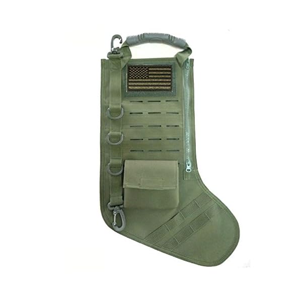 TERRATAC Laser Cut Tactical Christmas Stocking New 2017 Model (+ Flag Patch)